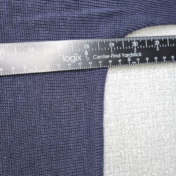 Talbots Sweater Women Small Linen Blue Lightweight Sheer Top - Picture 5 of 9